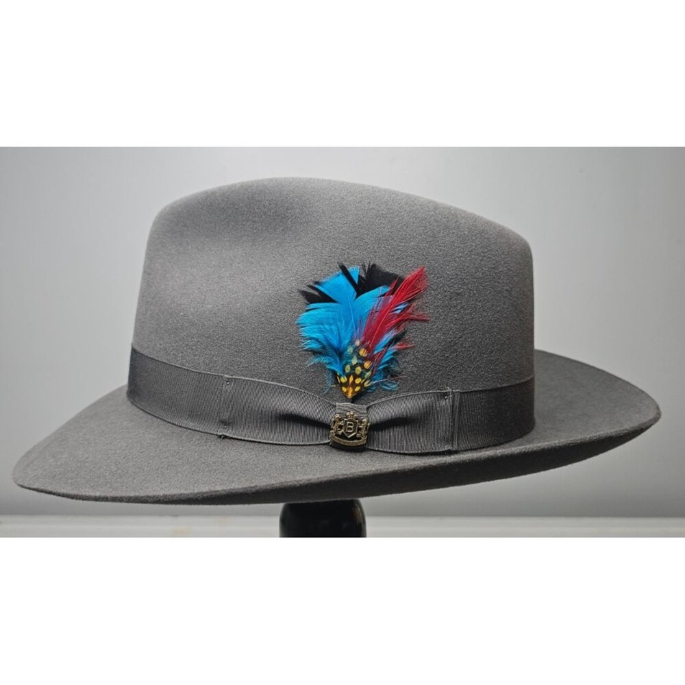Biltmore Steel Grey Felt Fedora 7 7/8 / 63 "The Avenue" NIB